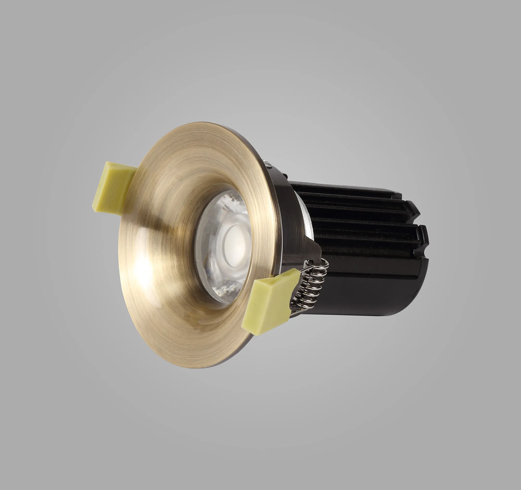 Bruve 10 Tridonic Powered 10W 2700K 710lm 36° CRI>90 LED Engine Antique Brass Fixed Round Recessed Downlight, Inner Glass cover, IP65 DM200792  Dlux Bruve 10 IP65